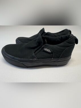 Vans Kids Youth 11 Black Slip On Sneakers